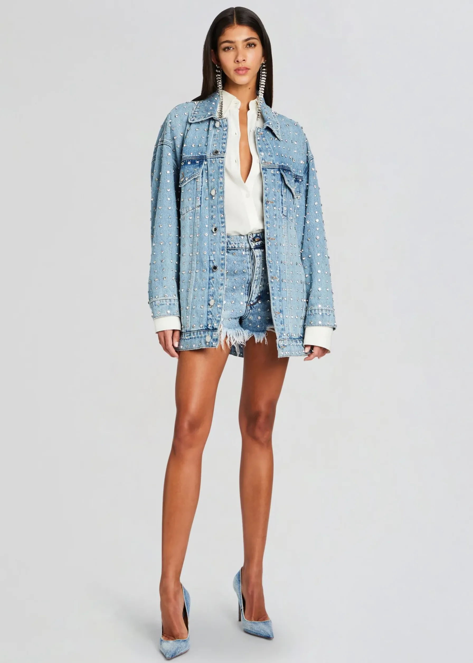 Retrofete Ace Embellished Denim Jacket Tangier Discount
