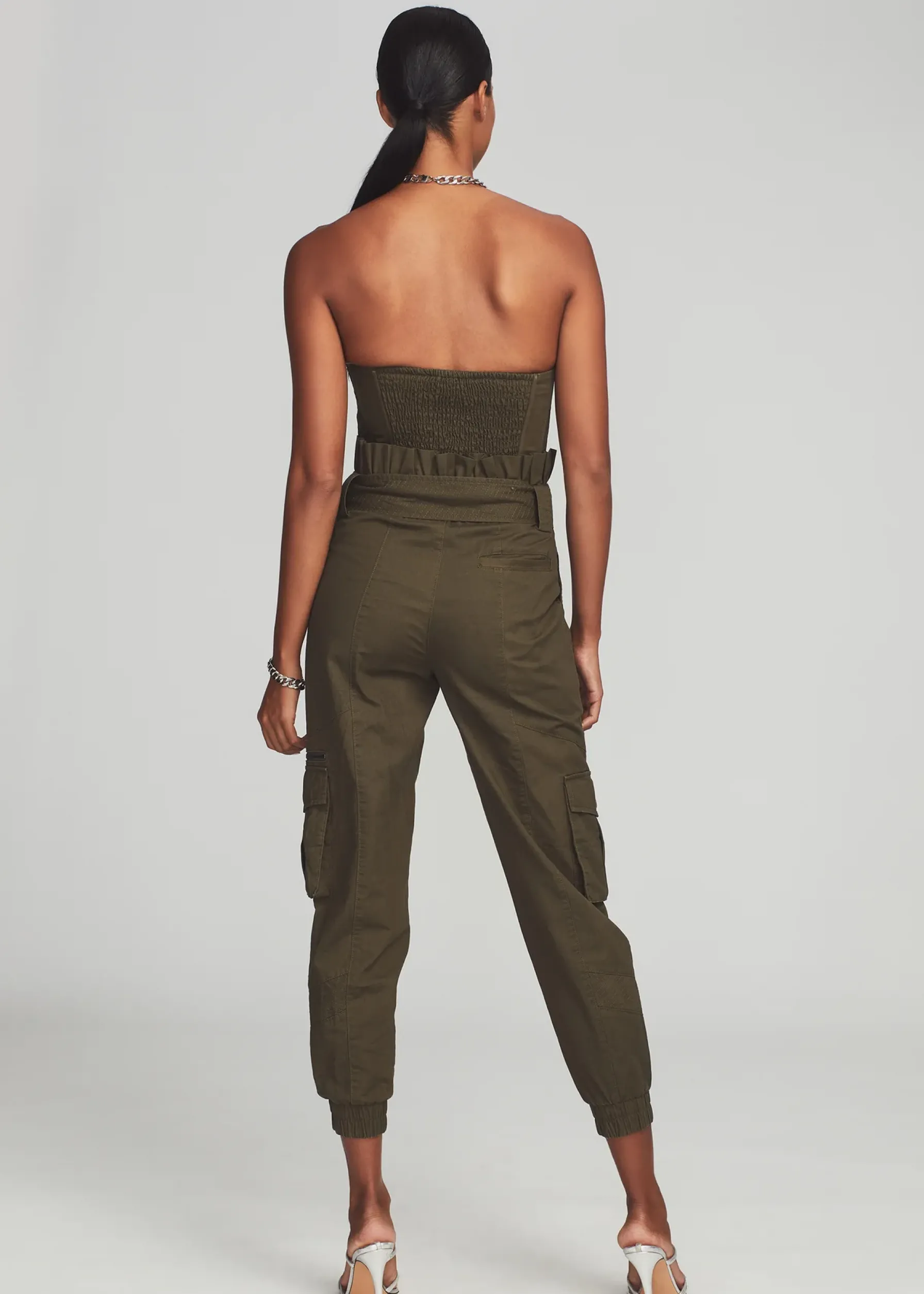 Retrofete Addison Jumpsuit Army Green Best