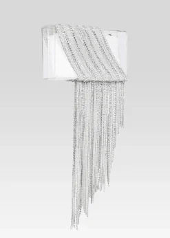 Retrofete Adley Crystal Bag Clear/Silver Discount