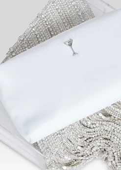 Retrofete Adley Crystal Bag Clear/Silver Discount