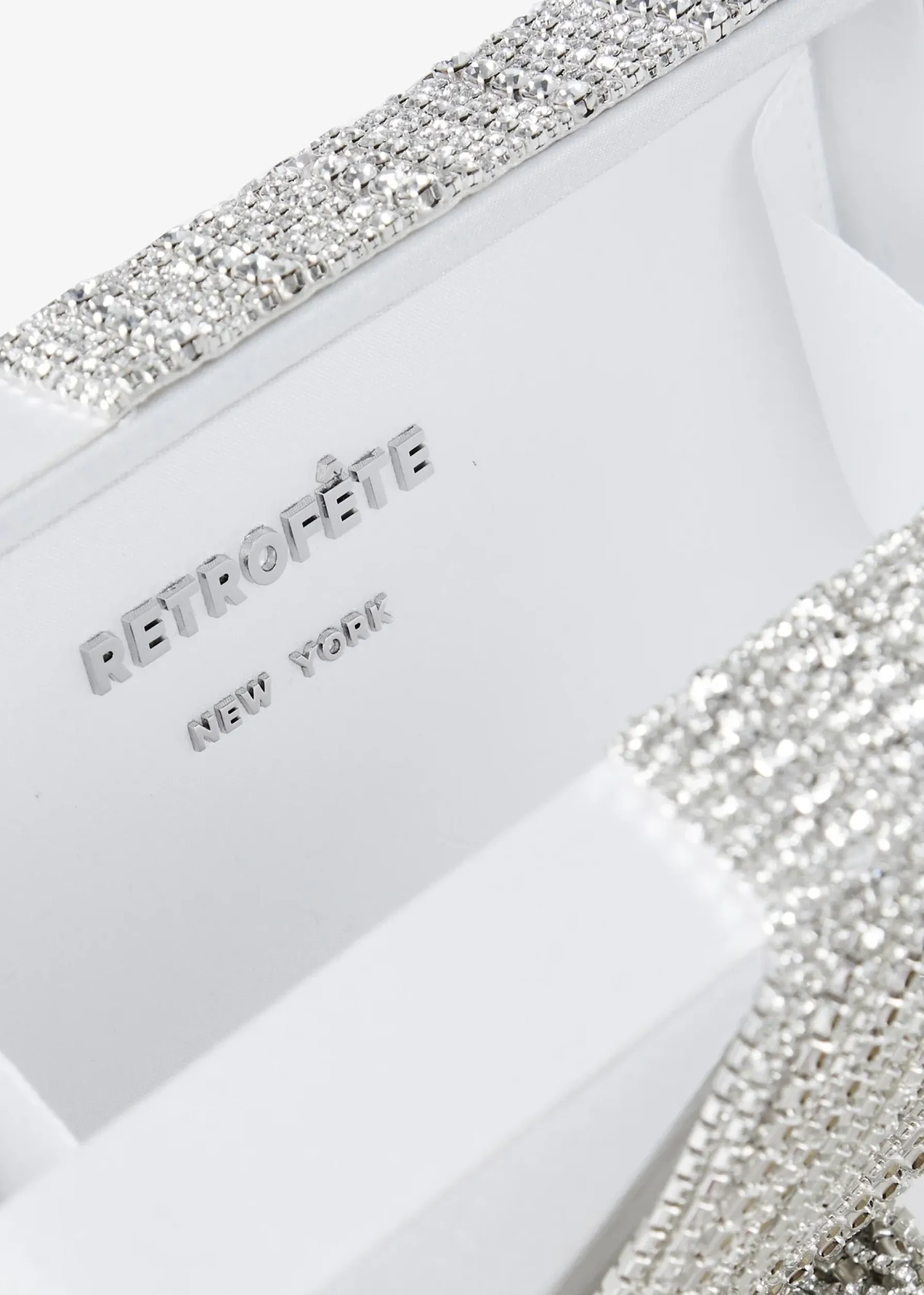 Retrofete Adley Crystal Bag White New
