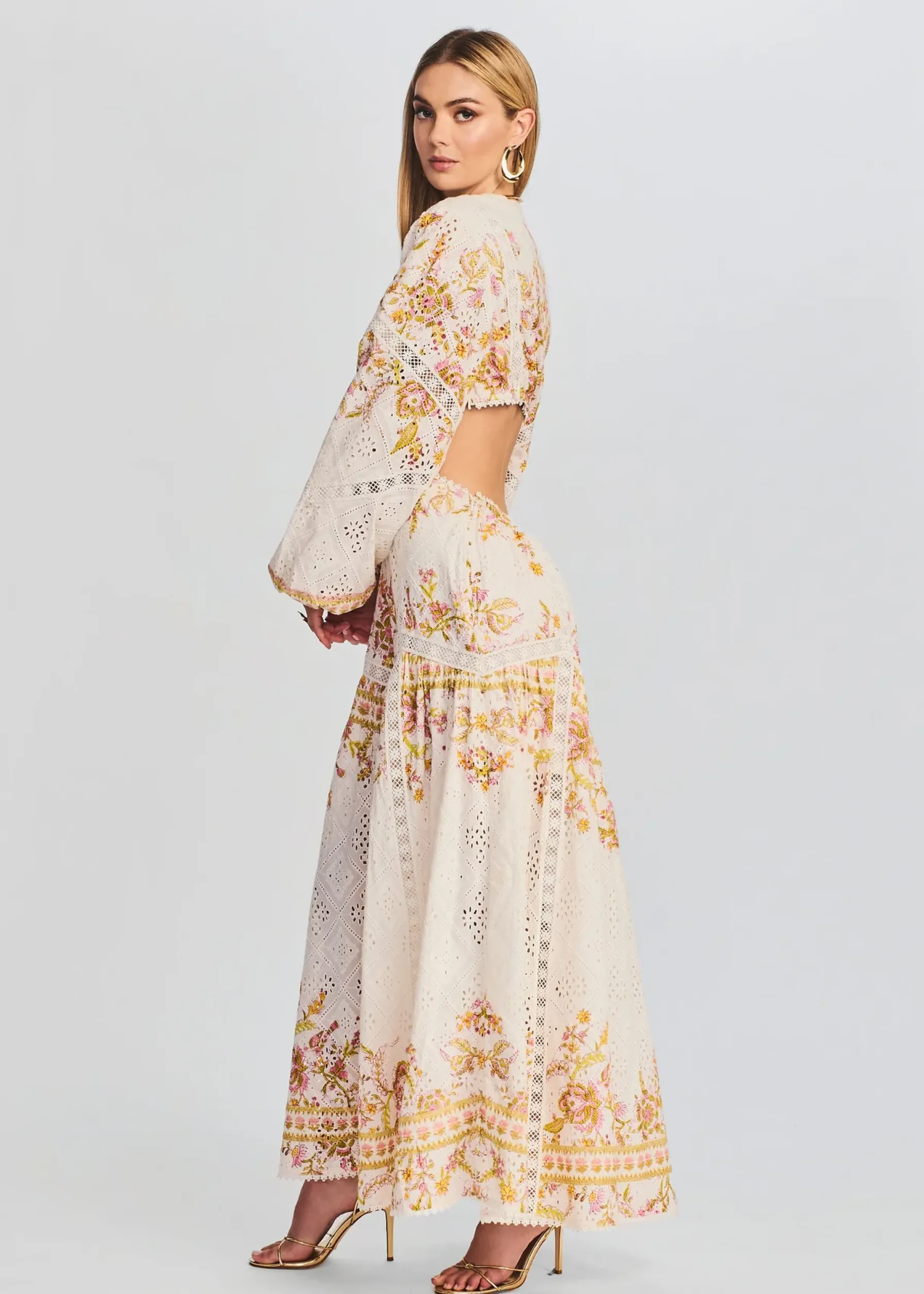 Retrofete Aira Long Dress Off White Flash Sale