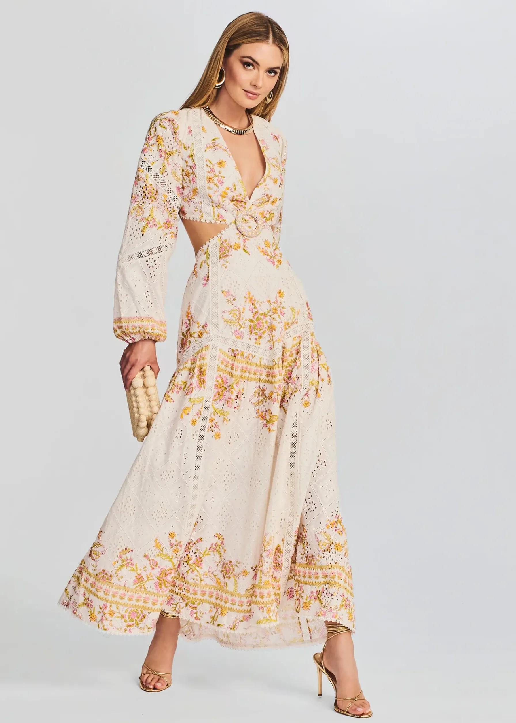 Retrofete Aira Long Dress Off White Flash Sale