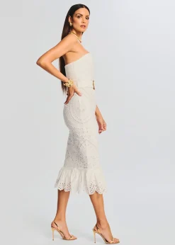 Retrofete Aisha Midi Dress White Shop