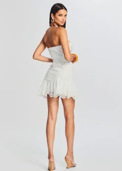 Retrofete Aisha Short Dress White Best Sale