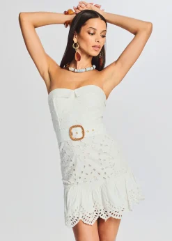 Retrofete Aisha Short Dress White Best Sale
