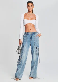 Retrofete Alejandra Cargo Pant Vintage Celeste Hot