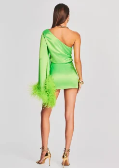 Retrofete Allegra Dress Lime Punch Best Sale