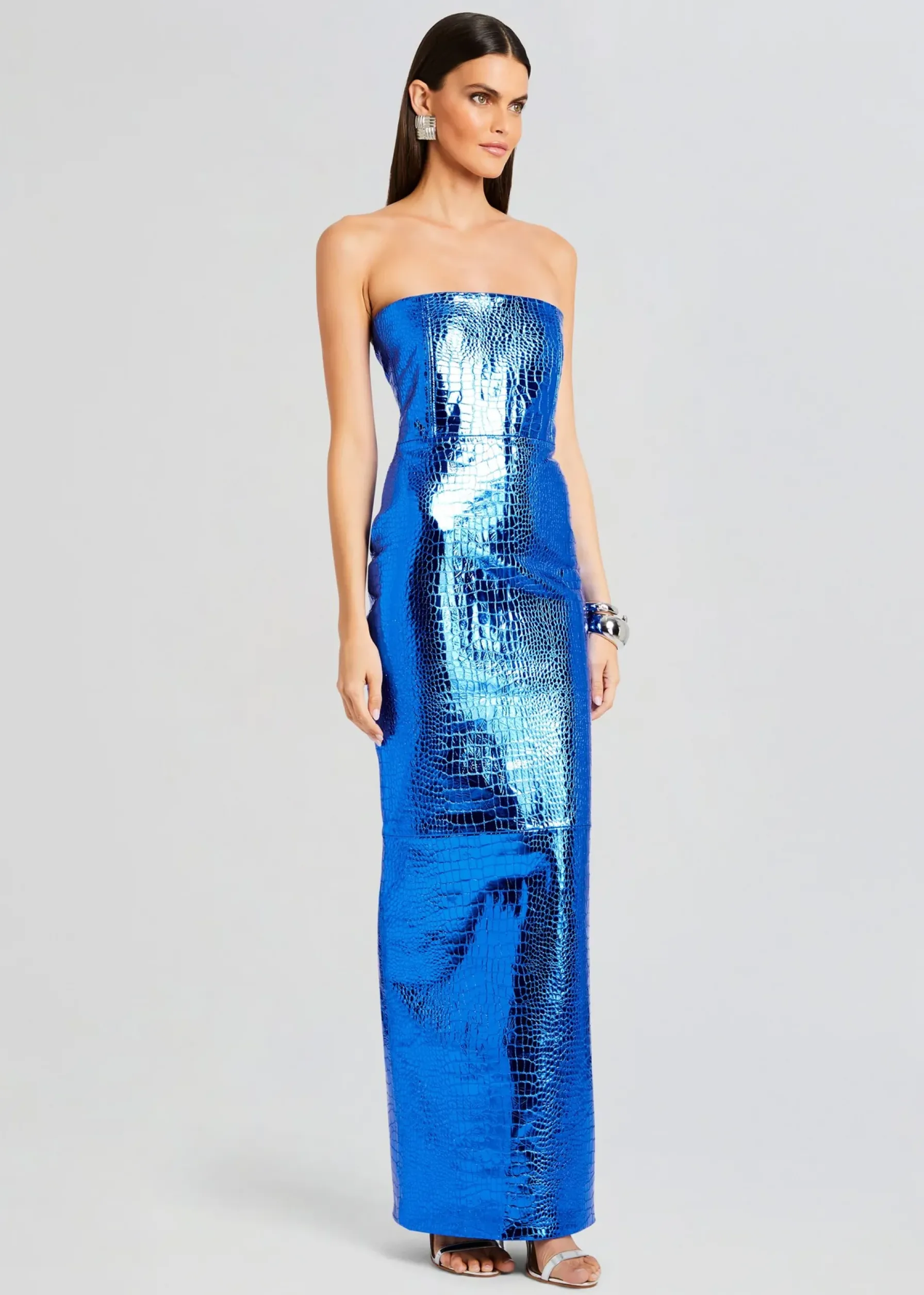 Retrofete Allure Leather Dress Tropical Blue Discount