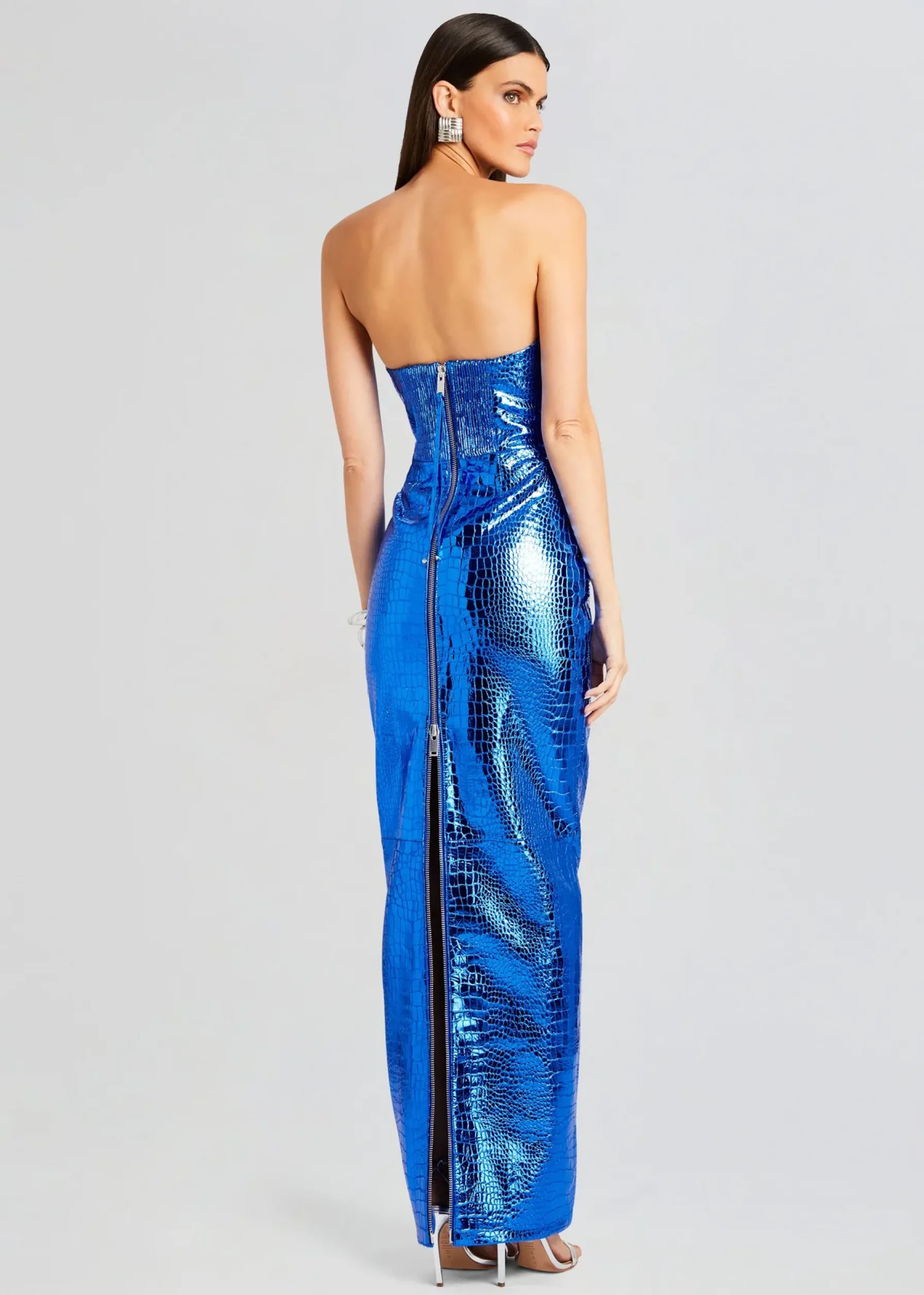 Retrofete Allure Leather Dress Tropical Blue Clearance