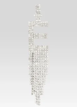 Retrofete Alphabet Earring Silver Cheap