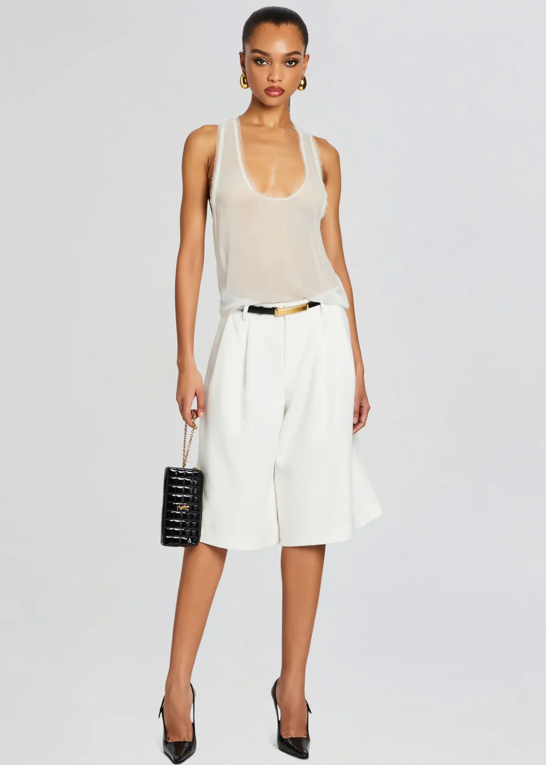 Retrofete Alyson Short White Flash Sale