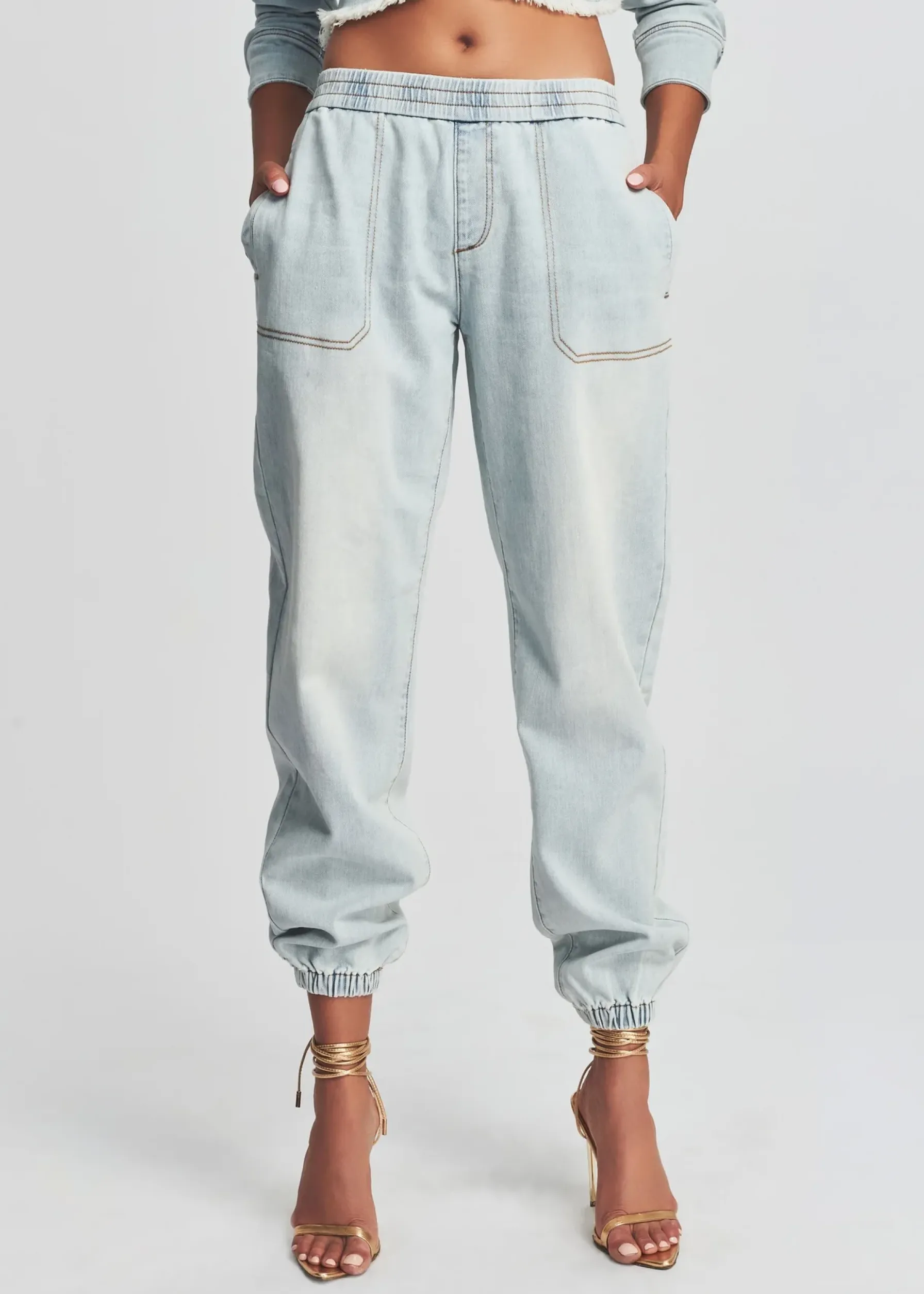 Retrofete Amber Jogger Jean Skylight Discount