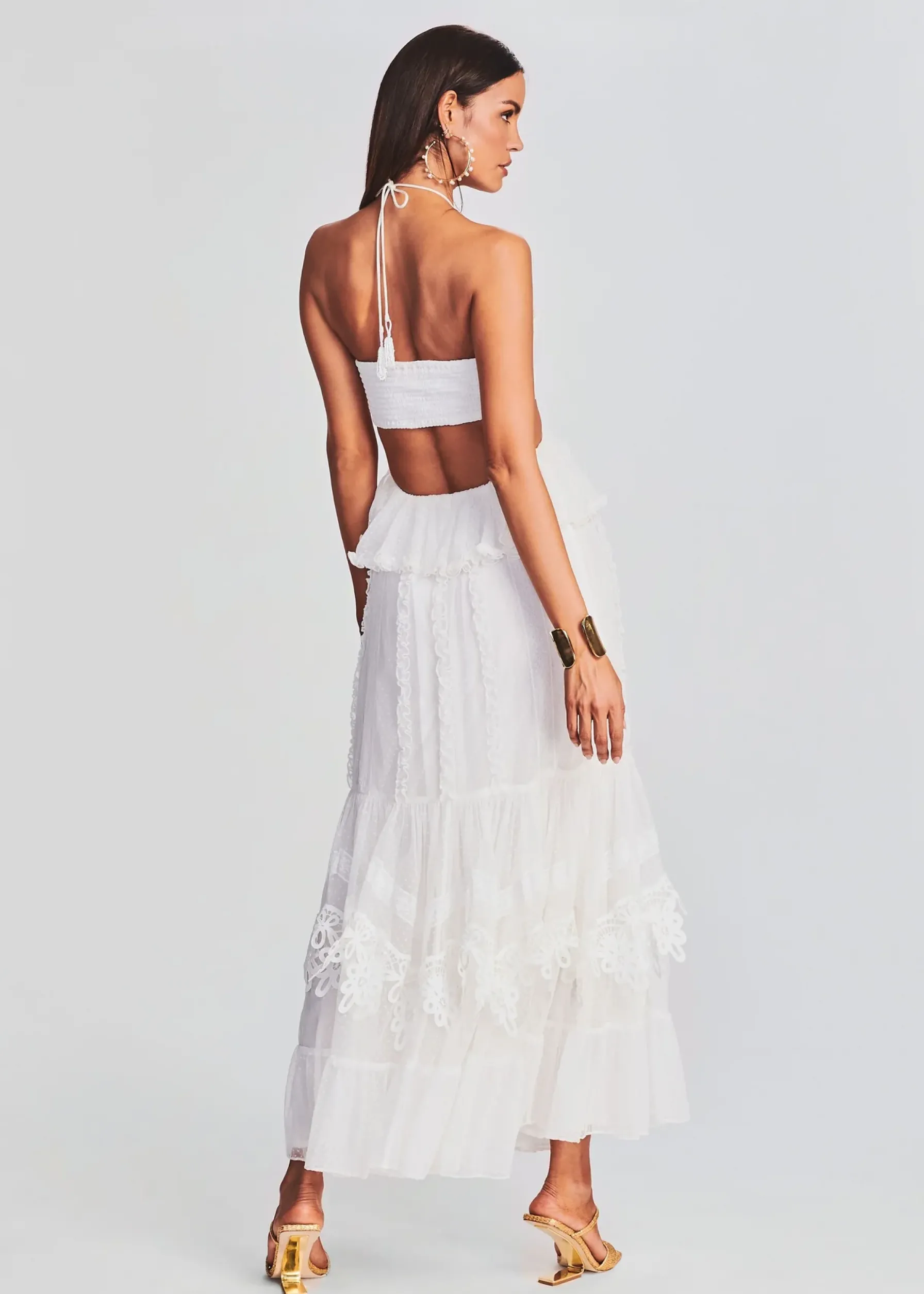Retrofete Ame Long Dress Off White Outlet