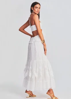 Retrofete Ame Long Dress Off White Outlet