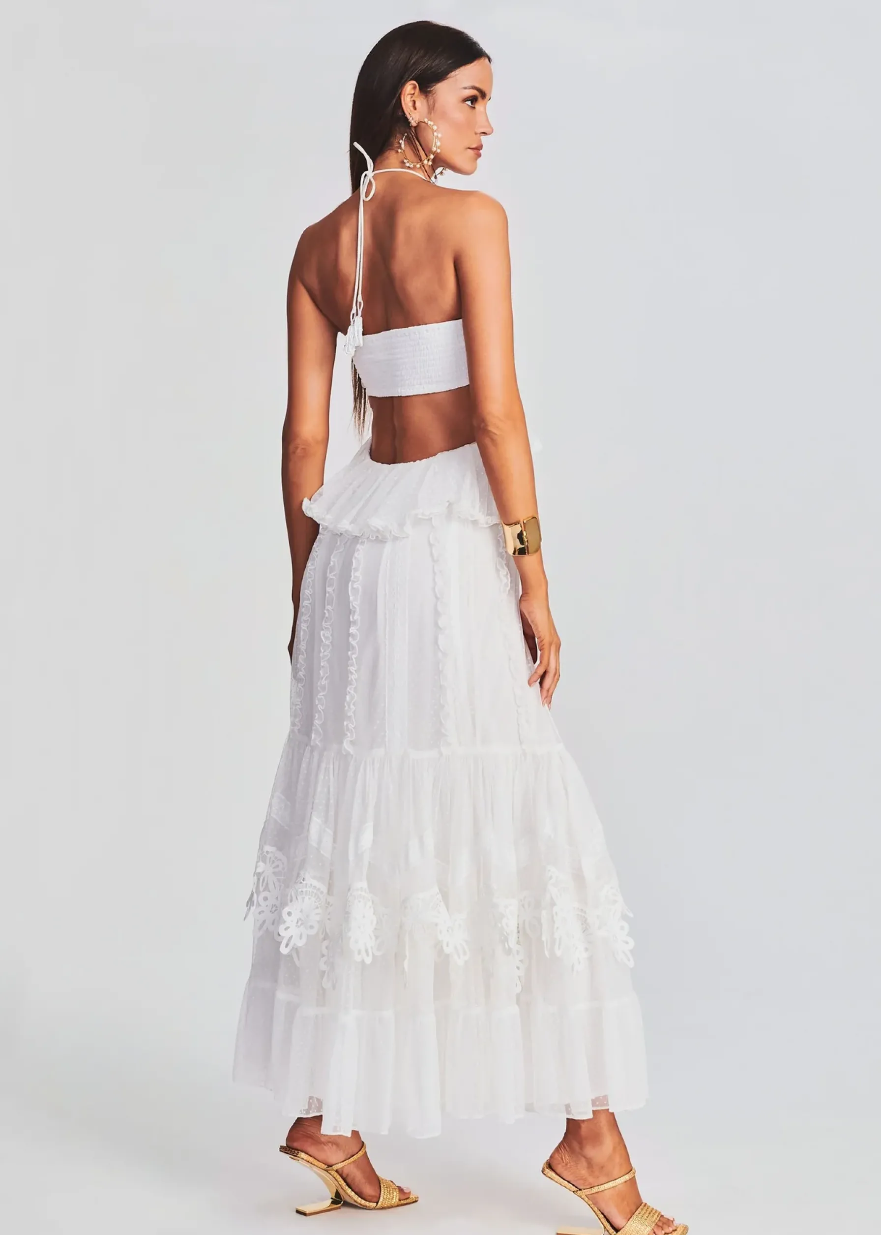 Retrofete Ame Long Dress Off White Outlet
