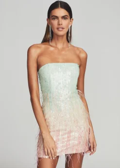 Retrofete Anastasia Sequin Dress Feather Cheap