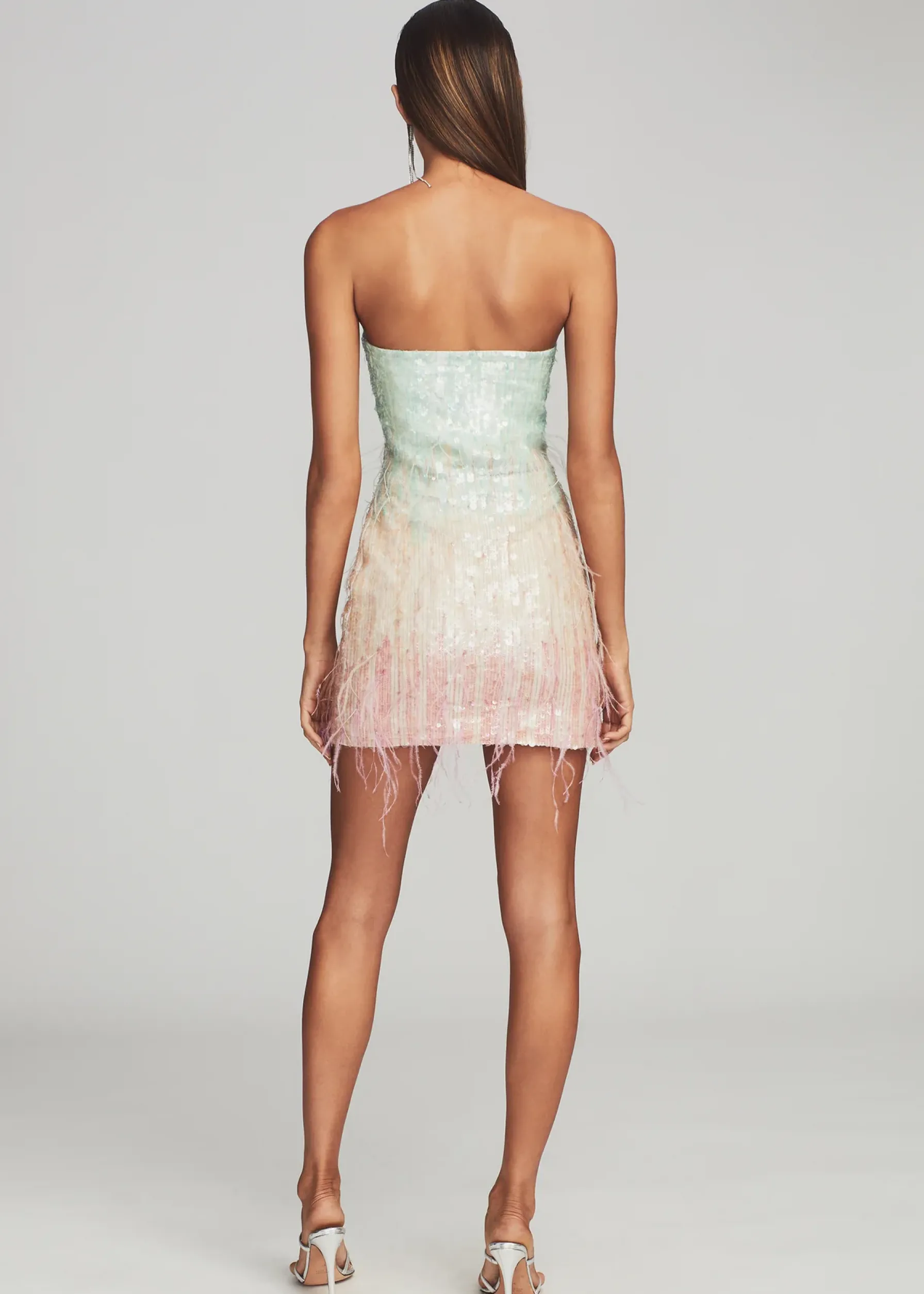 Retrofete Anastasia Sequin Dress Feather Hot