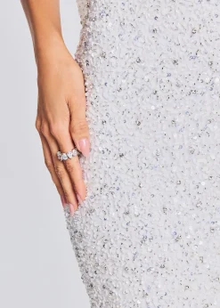 Retrofete Andie Sequin Dress White Online