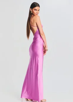 Retrofete Andie Silk Gown Rose Bud Fashion