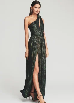 Retrofete Andrea Maxi Dress Green Print Fashion