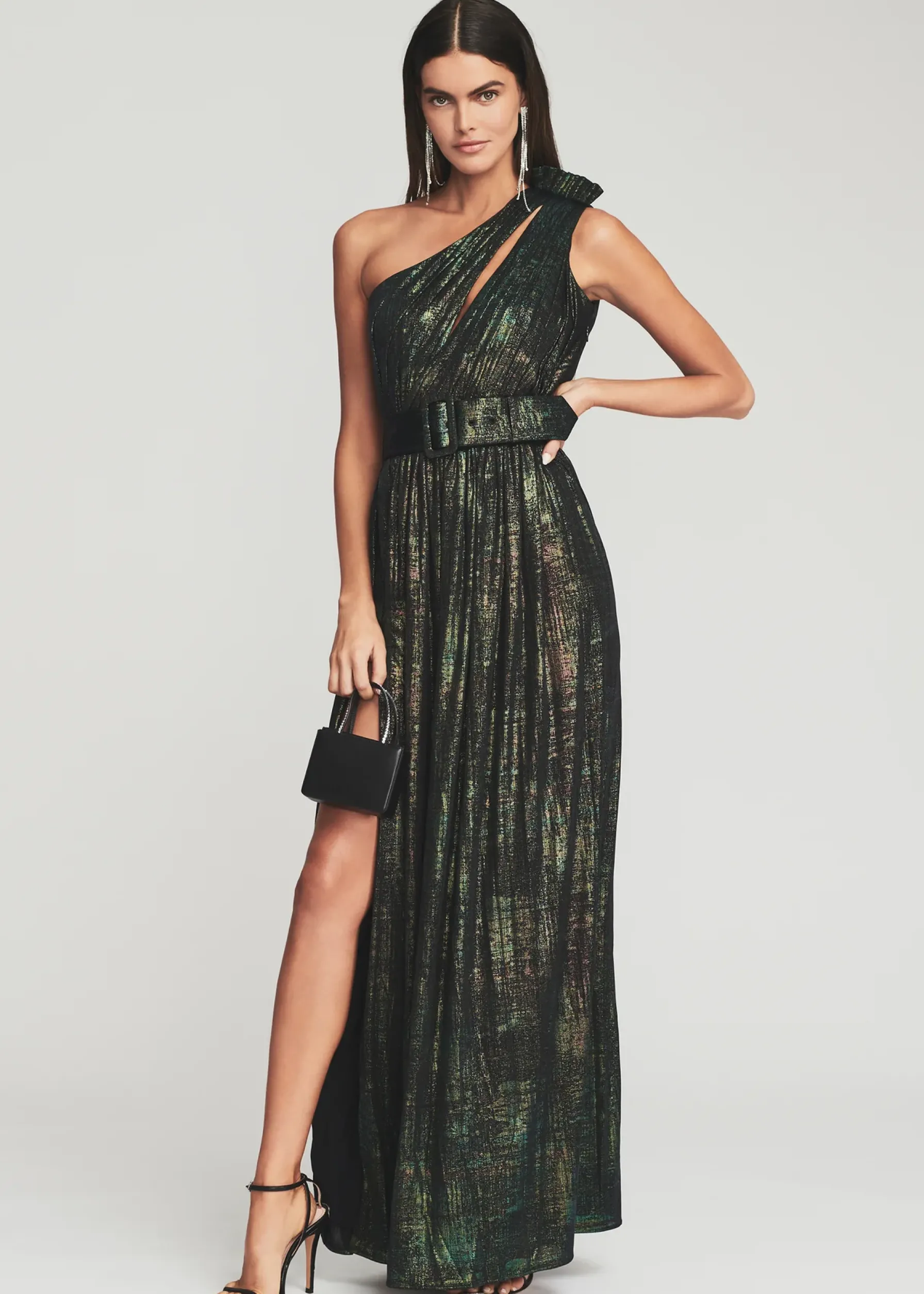 Retrofete Andrea Maxi Dress Green Print Cheap