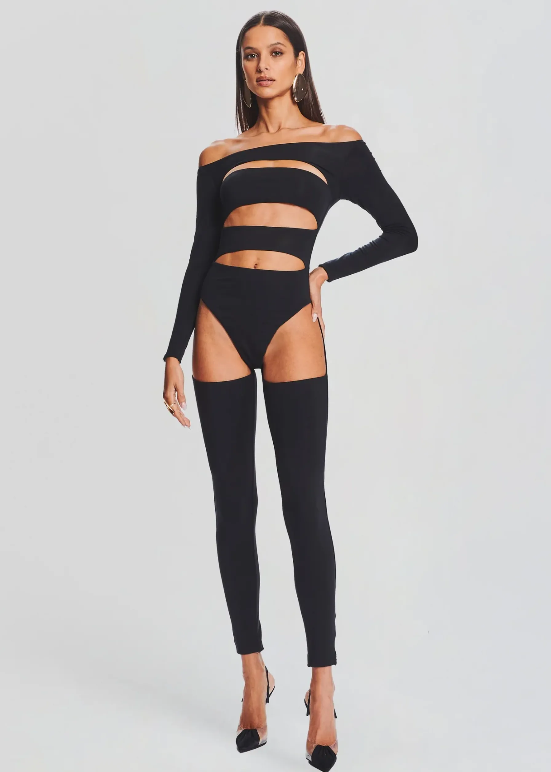 Retrofete Andromeda Catsuit Black Hot