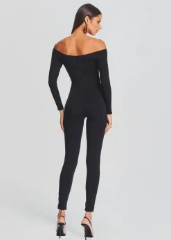 Retrofete Andromeda Catsuit Black Hot