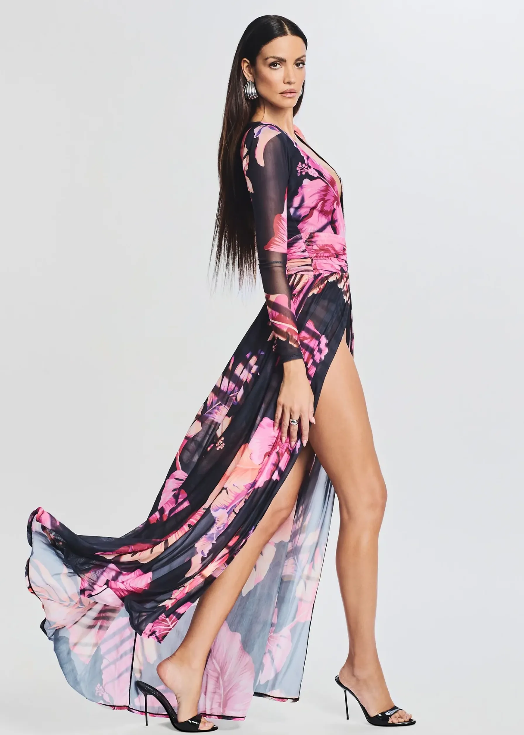 Retrofete Angela Dress Tropical Leaf Cheap