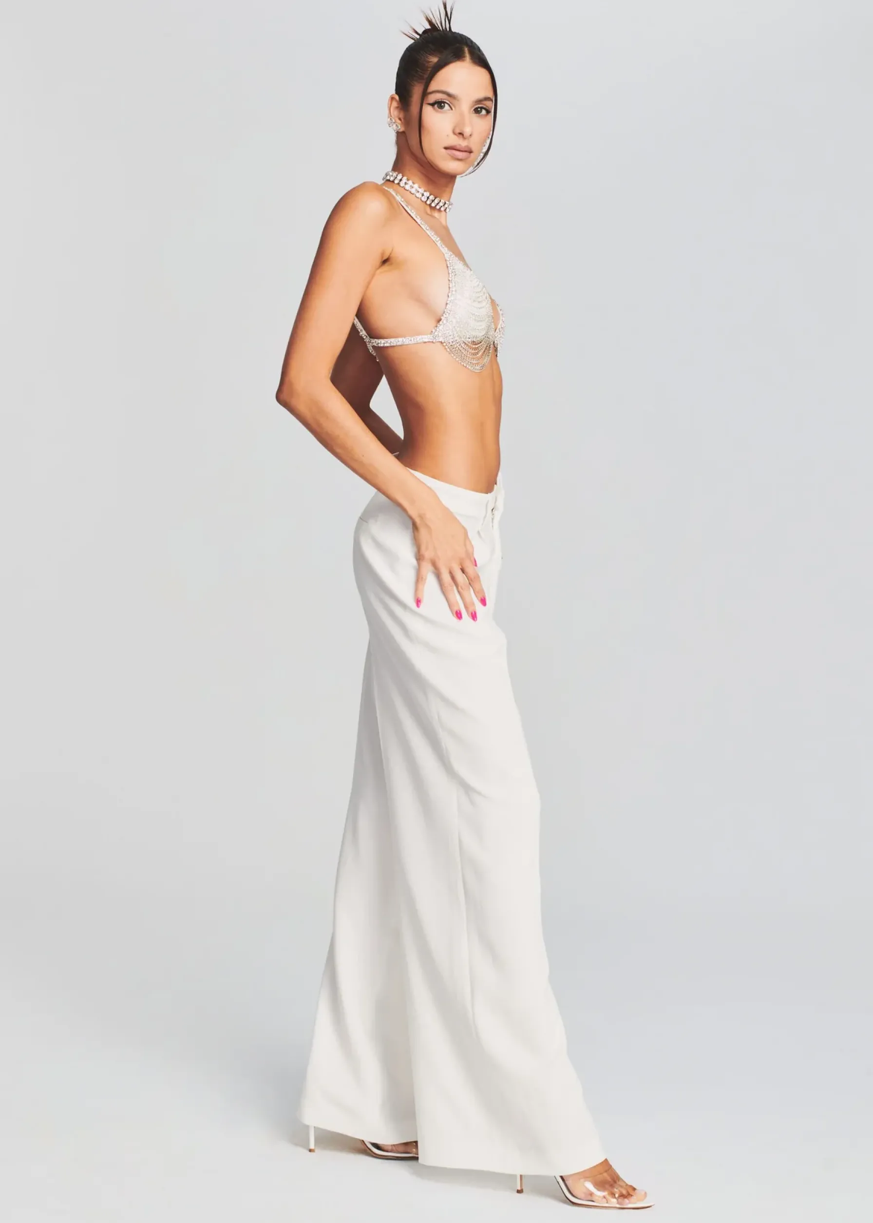 Retrofete Antonia Pant White Clearance