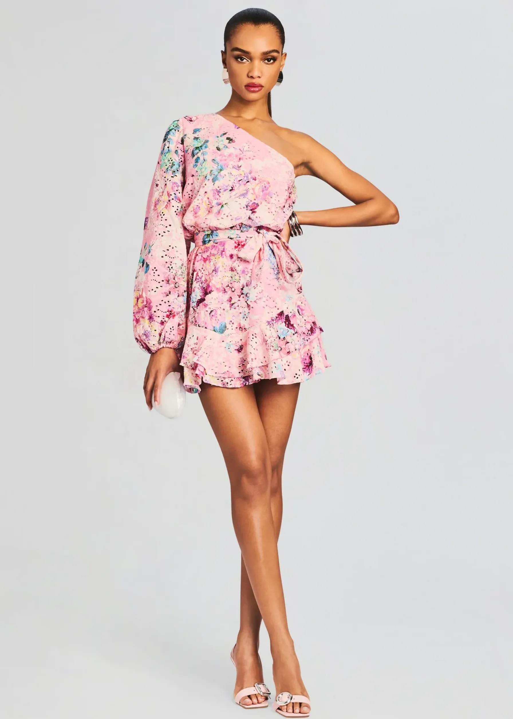 Retrofete April Mini Dress Pink Floral Cheap