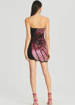Retrofete Arabelle Sequin Dress Black/Pink Best Sale