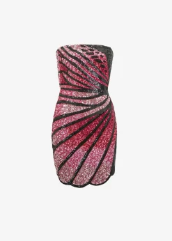 Retrofete Arabelle Sequin Dress Black/Pink Best Sale