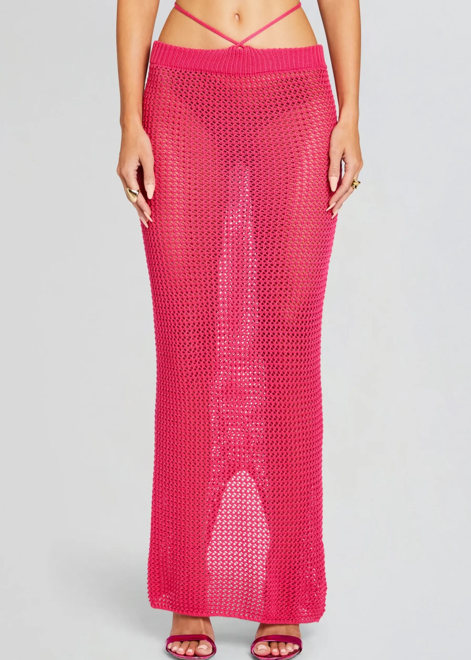 Retrofete Aria Knitted Skirt Hot Pink Shop