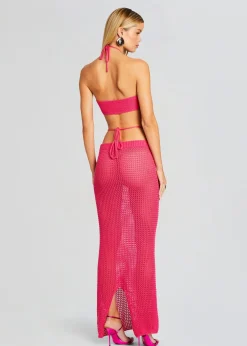 Retrofete Aria Knitted Top Hot Pink Fashion