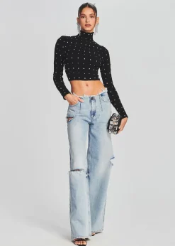 Retrofete Aston Wide Leg Jean Coastline Cheap