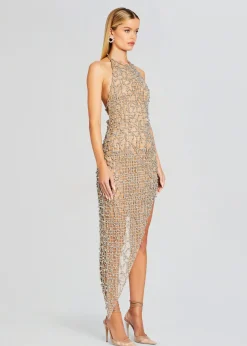 Retrofete Audacia Embellished Dress Silver Flash Sale