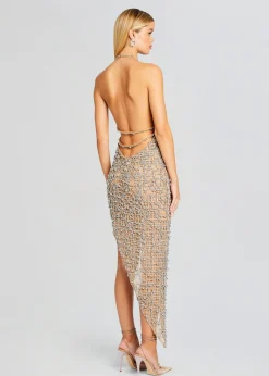 Retrofete Audacia Embellished Dress Silver Flash Sale