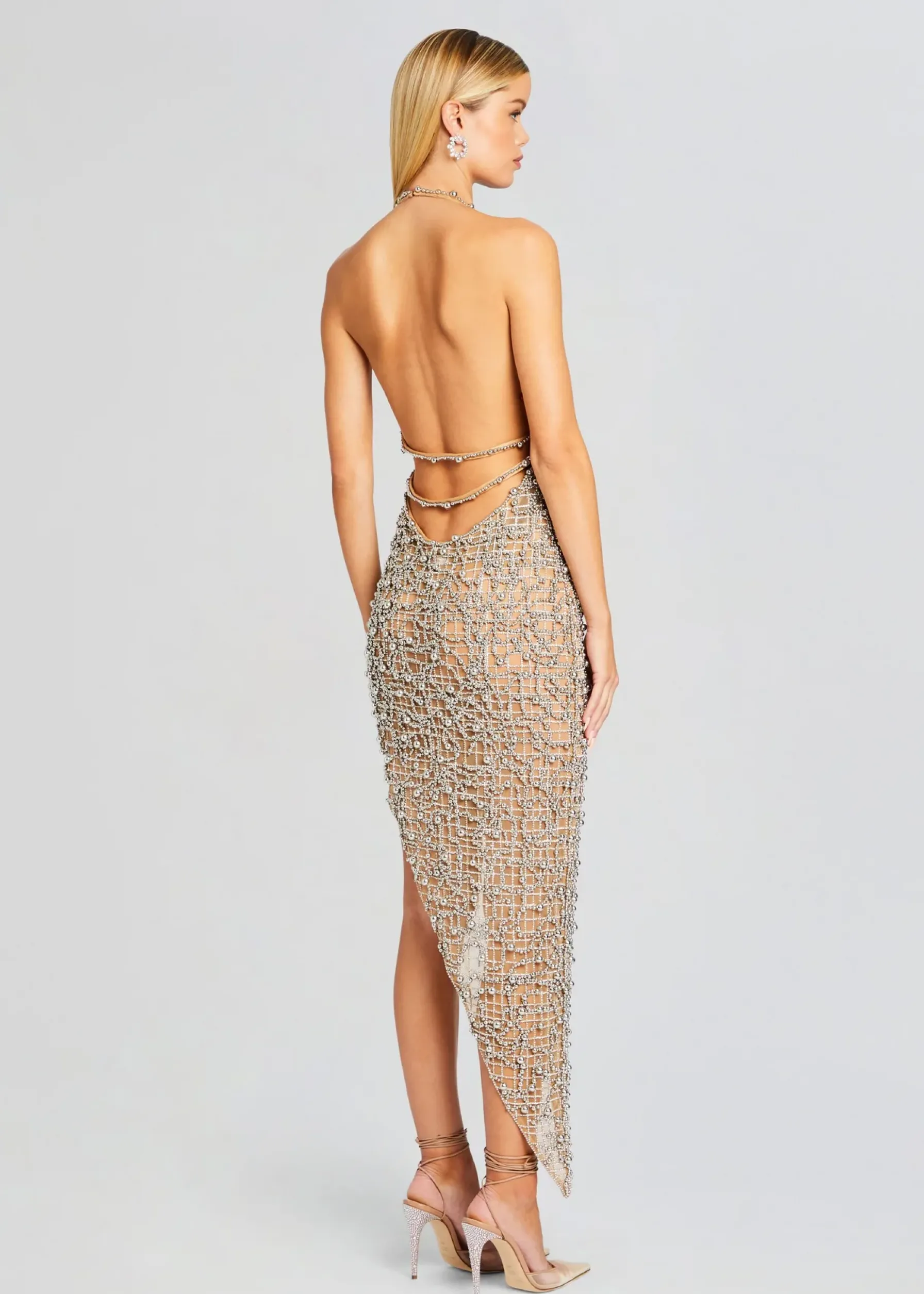 Retrofete Audacia Embellished Dress Silver Flash Sale