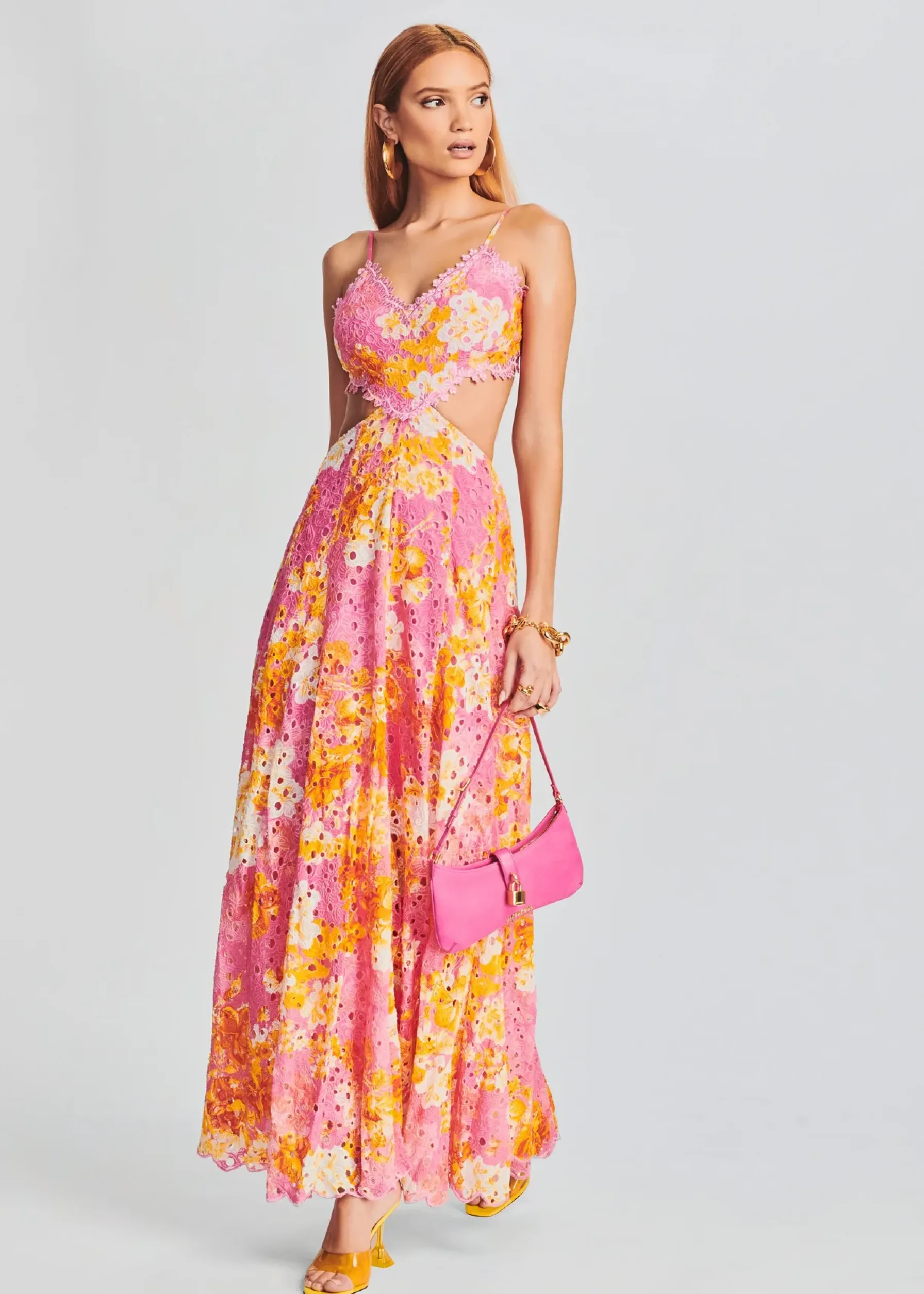 Retrofete Auril Long Dress Pink Online