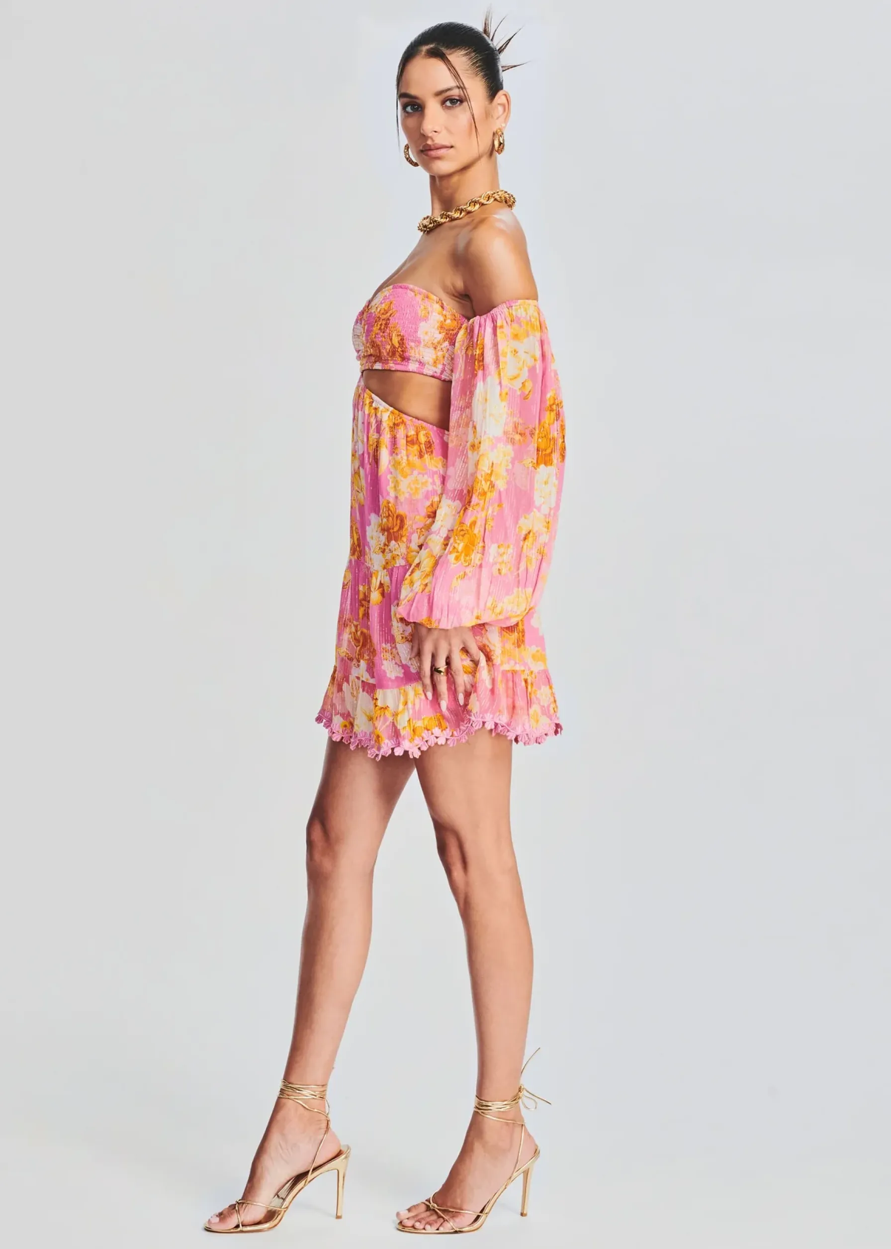 Retrofete Auril Short Dress Pink Sale