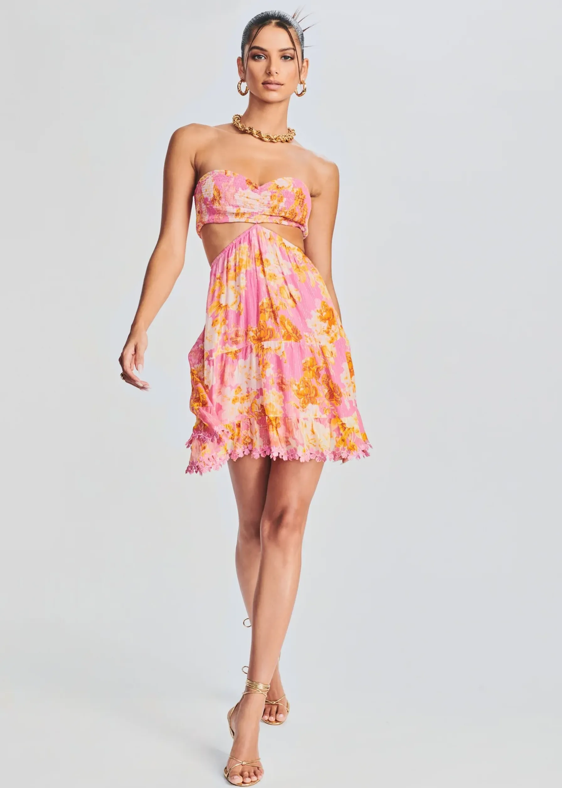 Retrofete Auril Short Dress Pink Sale