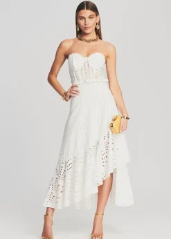 Retrofete Aurora Long Dress White Flash Sale