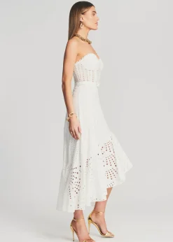 Retrofete Aurora Long Dress White Flash Sale
