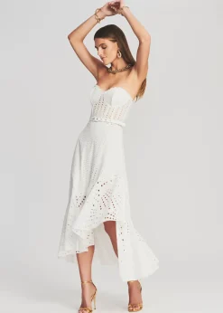 Retrofete Aurora Long Dress White Flash Sale