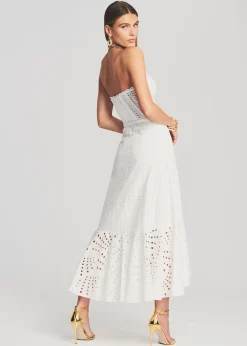 Retrofete Aurora Long Dress White Flash Sale