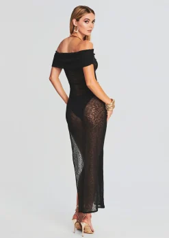 Retrofete Ava Off Shoulder Dress Black Discount