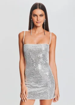 Retrofete Avanyah Embellished Knit Dress White Shop