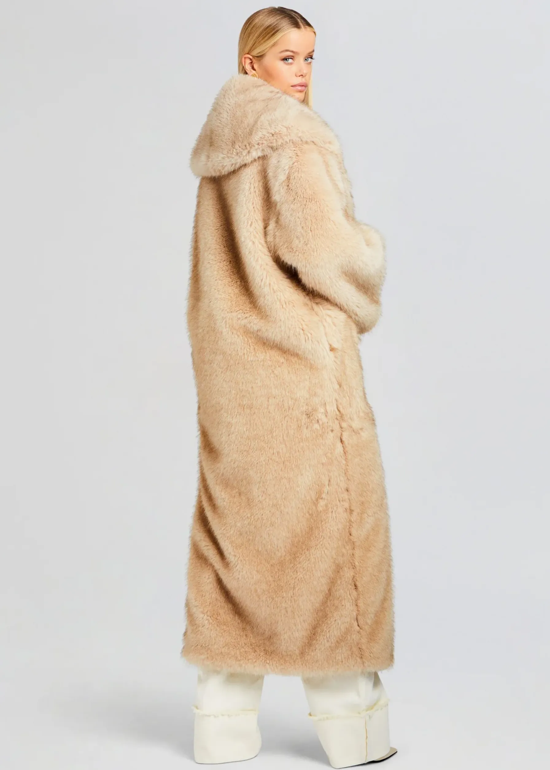 Retrofete Averie Faux Fur Coat Tannin Best