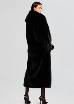 Retrofete Averie Faux Fur Coat Black Best